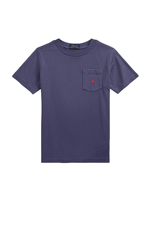 Kids Short-Sleeve Crewneck T-Shirt With Pocket Polo Ralph Lauren