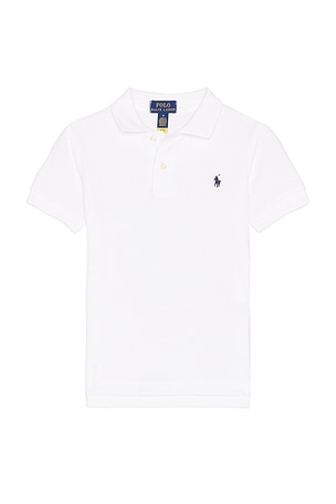 Polo Ralph Lauren Kids Short Sleeve Basic Mesh Polo in White