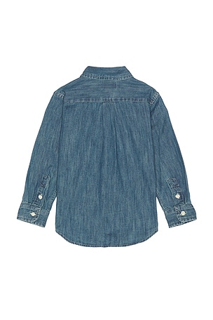 Polo Ralph Lauren Kids Cotton Chambray Shirt in Blue. Size 5. Also
