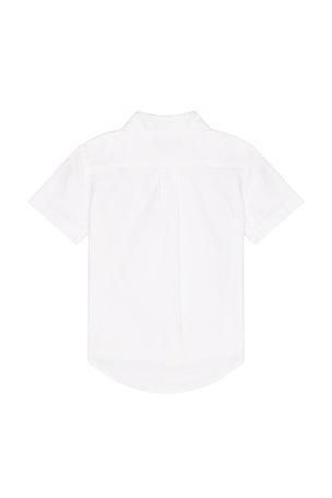 Polo Ralph Lauren Kids Short Sleeve Oxford Sport Shirt in White