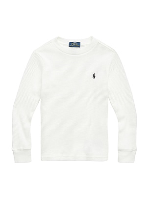 Kids Waffle Knit Top Polo Ralph Lauren