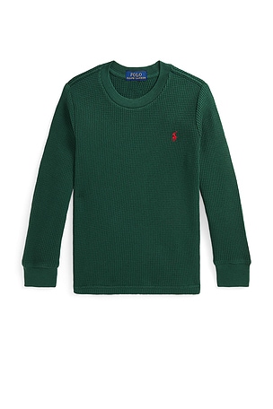 Kids Waffle Knit Top Polo Ralph Lauren