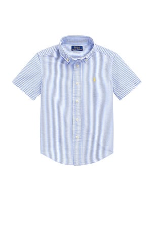 Kids Short Sleeve Seersucker Sport Shirt Polo Ralph Lauren