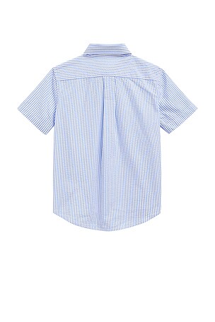 Polo Ralph Lauren Kids Short Sleeve Seersucker Sport Shirt in Blue