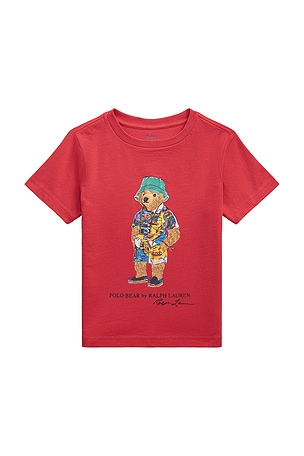Kids Novelty Beach Bear Graphic Tee Polo Ralph Lauren