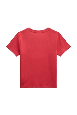 Polo Ralph Lauren Kids Novelty Beach Bear Graphic Tee in Red