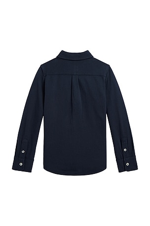 Polo Ralph Lauren Long Sleeve Featherweight Mesh Sport Shirt in Navy