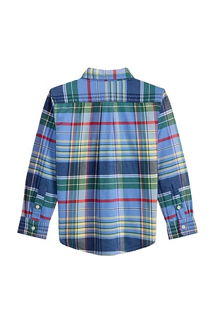 Polo Ralph Lauren Long Sleeve Brushed Oxford Sport Shirt in Blue,Yellow