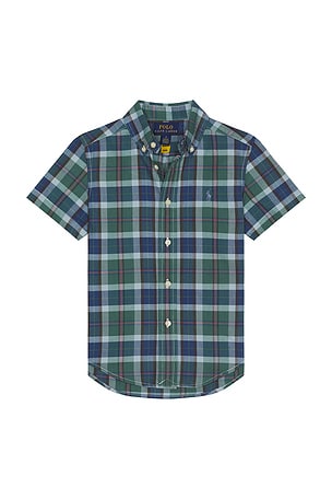 Kids Short Sleeve Classic Oxford Sport Shirt Polo Ralph Lauren