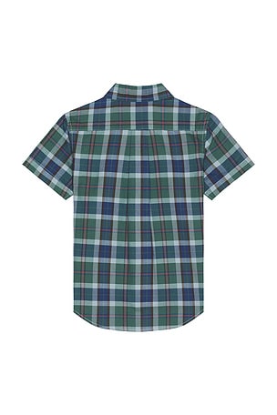 Polo Ralph Lauren Kids Short Sleeve Classic Oxford Sport Shirt in Green