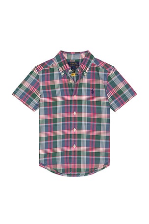 Kids Short Sleeve Classic Oxford Sport Shirt Polo Ralph Lauren