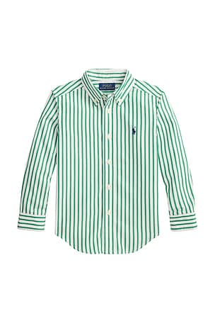 Polo Ralph Lauren Kids Poplin Sport Shirt in Green