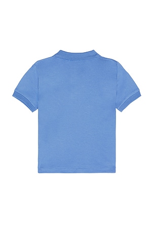 Polo Ralph Lauren Short Sleeve Cotton Interlock Knit Polo in Blue