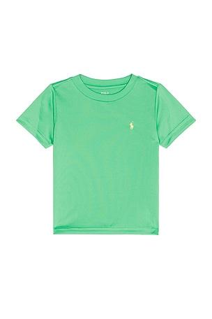 Polo Ralph Lauren Short Sleeve Performance Jersey Knit Crewneck T-shirt en Vert