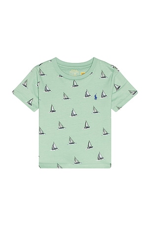 Polo Ralph Lauren Short Sleeve Jersey Knit Sail Prent Renger T-shirt en Vert