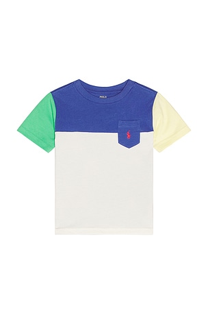 Polo Ralph Lauren Short Sleeve Jersey Knit Pocket T-shirt en Beige,Bleu