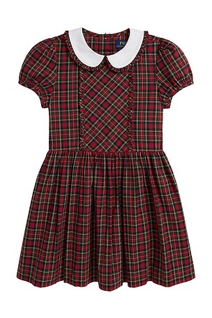 Short Sleeve Tartan Dress Polo Ralph Lauren