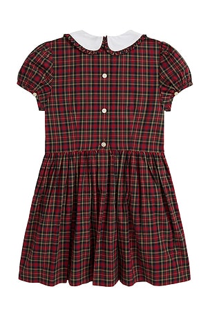 Polo Ralph Lauren Short Sleeve Tartan Dress in Red