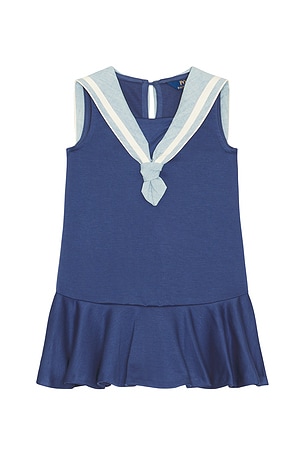 Sleeveless Ponte Nautical A-line Dress Polo Ralph Lauren