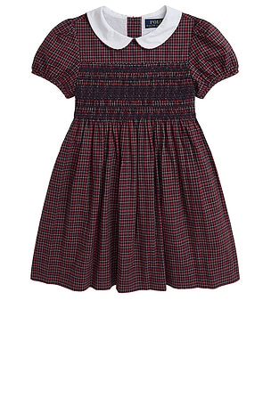 Kids Tartan Smocked Dress Polo Ralph Lauren