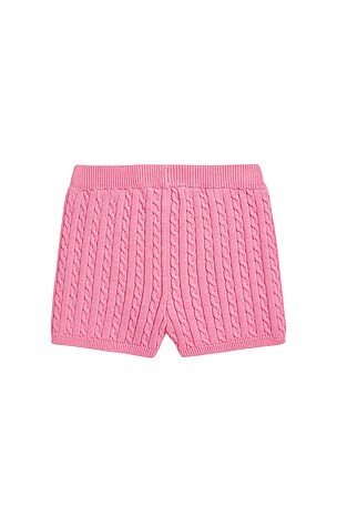 Polo Ralph Lauren Kids Cotton Mini Cable Knit Short in Pink