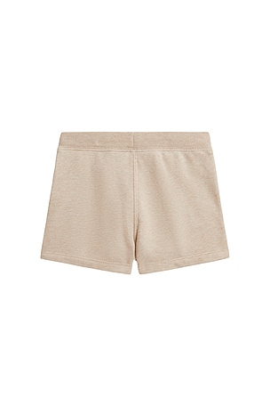Polo Ralph Lauren Kids French Terry Flag Standard Short in Brown