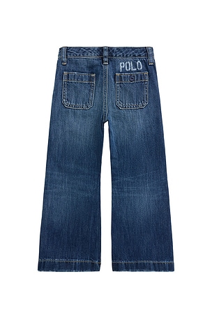 Polo Ralph Lauren Kids Low Stretch Denim Sailor Pant in Blue