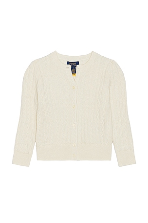 Polo Ralph Lauren Kids Cable Knit Cardigan in Cream