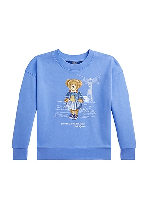 Kids Novelty Bear Graphic Crewneck Sweatshirt Polo Ralph Lauren