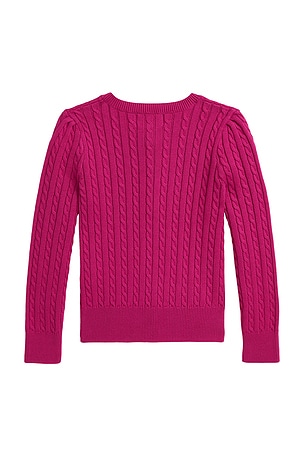 Polo Ralph Lauren Cable Knit Cardigan in Pink
