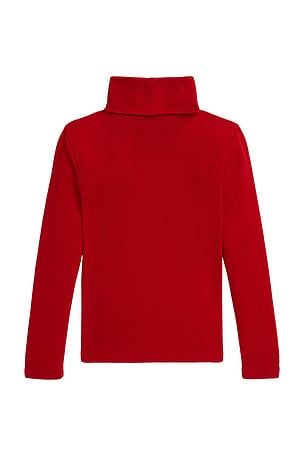 Polo Ralph Lauren Long Sleeve Knit Turtleneck Pullover in Red
