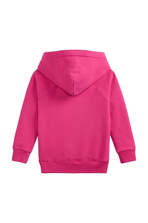 Polo Ralph Lauren Kids Long Sleeve Lightweight Magic Fleece Hoodie in Pink