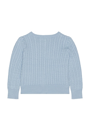 Polo Ralph Lauren Cable Knit Cotton Cardigan in Blue