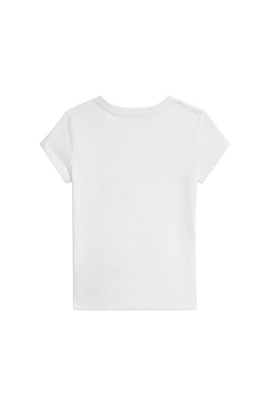 Polo Ralph Lauren Kids Short Sleeve Jersey Knit Sparkler Bear Graphic T-shirt in White