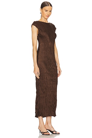 Polo Ralph Lauren Short Sleeve Gown in Chocolate