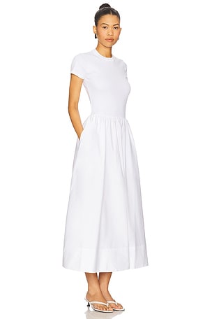 Polo Ralph Lauren Crew Neck Short Sleeve Dress in White