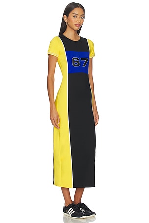 Polo Ralph Lauren Graphic Zip Placket Dress in Black