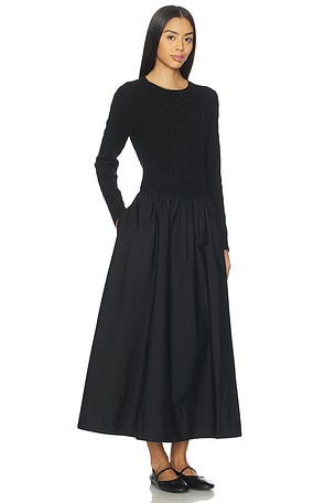 Cable Knit Poplin Dress Polo Ralph Lauren