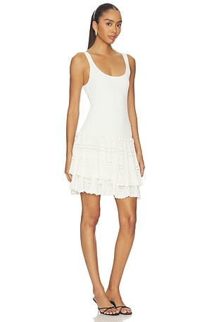 Polo Ralph Lauren Viscose Cotton Fit & Flare Dress in White