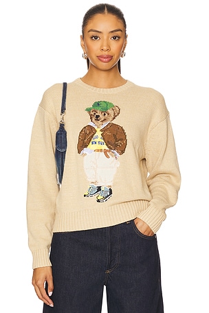 Polo Bear Cotton Crewneck Sweater Polo Ralph Lauren