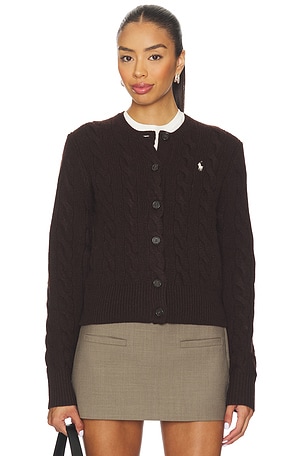 Cable Knit Wool Cashmere Cardigan Polo Ralph Lauren