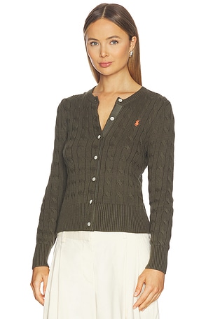 Polo Ralph Lauren Cotton Cardi Long Sleeve in Army. Size XS. Also