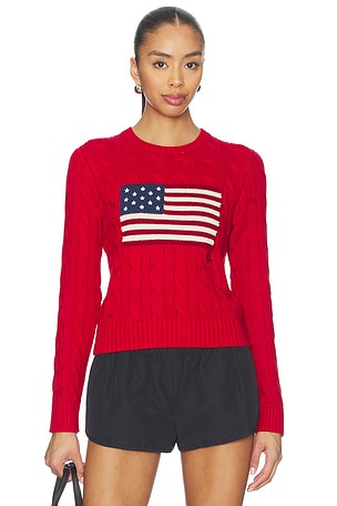 Cotton Crewneck Pullover Sweater Polo Ralph Lauren