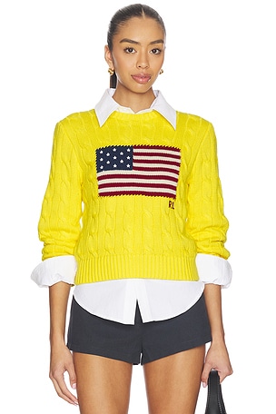 Cotton Crewneck Pullover Sweater Polo Ralph Lauren