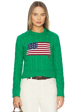Cotton Crewneck Pullover Sweater Polo Ralph Lauren