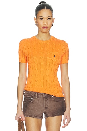 Cotton Short Sleeve Pullover Sweater Polo Ralph Lauren