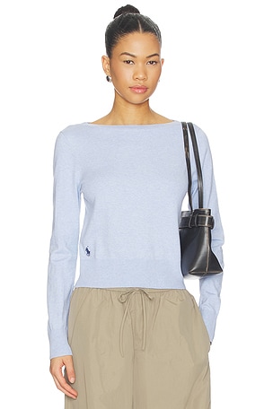 Boat Neck Pullover Sweater Polo Ralph Lauren