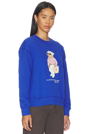 Polo Ralph Lauren Island Fleece Crew Neck Sweatshirt in Royal. Size XS. Also