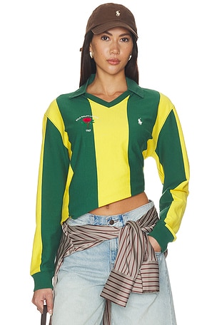 Rugby Jersey Long Sleeve Polo Collar Pullover Polo Ralph Lauren