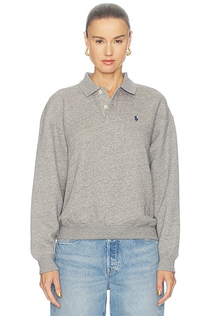 SUÉTER POLO DE MANGA COMPRIDA EM FLEECE Polo Ralph Lauren